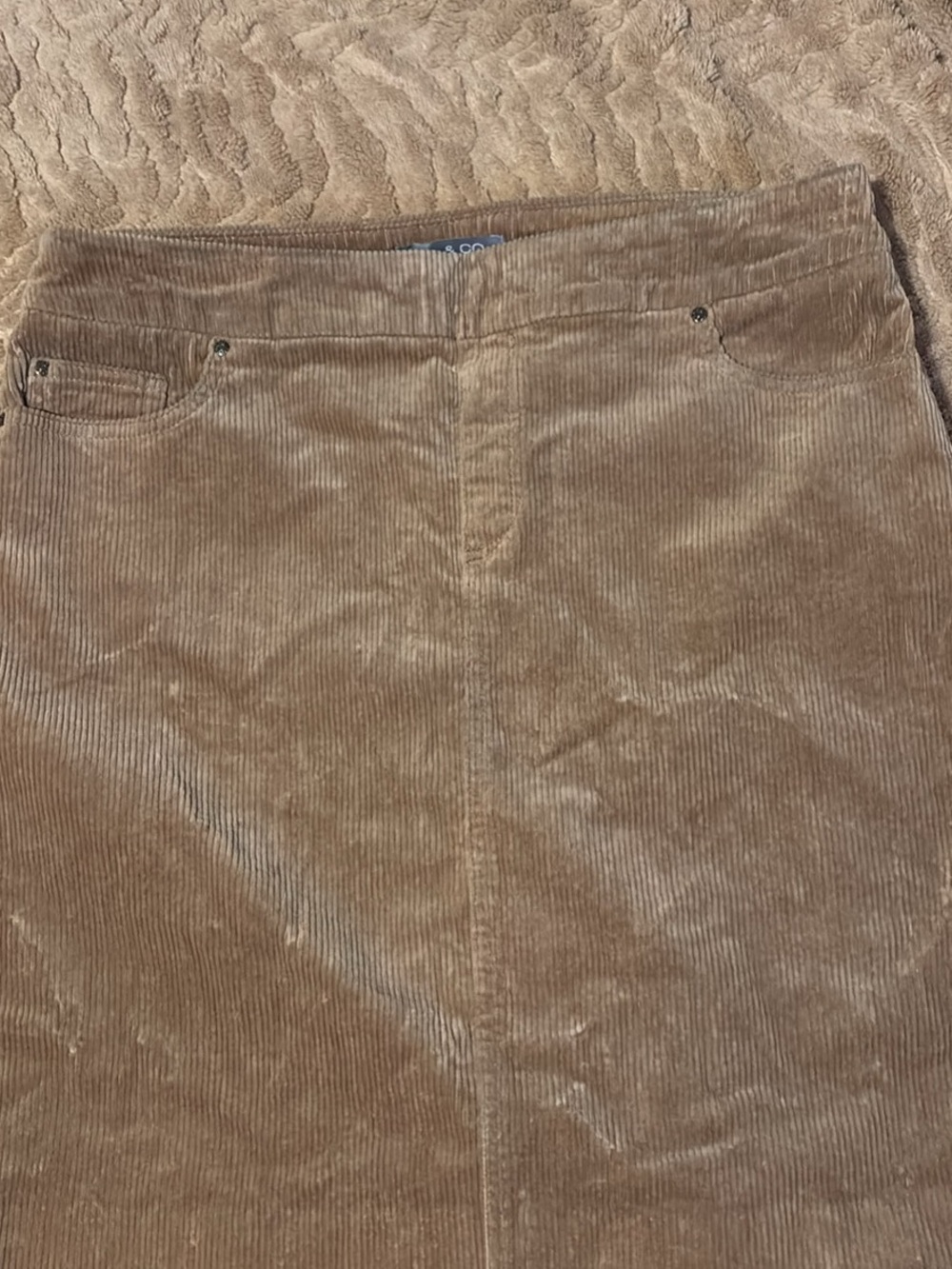 Women’s Corduroy skirt in Light Brown - S.C&Co